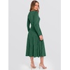 image:imageANRABESS Womens Long Sleeve Sweater Dress Fall Ribbed Knit Midi DressesDeep Green