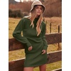 image:imageANRABESS Womens Long Sleeve Turtle Neck Fall Bodycon Mini Sweater DressesArmy Green