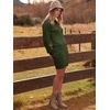 image:imageANRABESS Womens Long Sleeve Turtle Neck Fall Bodycon Mini Sweater DressesArmy Green