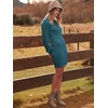image:imageANRABESS Womens Long Sleeve Turtle Neck Fall Bodycon Mini Sweater DressesDenim Blue
