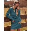 image:imageANRABESS Womens Long Sleeve Turtle Neck Fall Bodycon Mini Sweater DressesDenim Blue