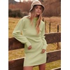 image:imageANRABESS Womens Long Sleeve Turtle Neck Fall Bodycon Mini Sweater DressesLight Green