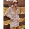 image:imageANRABESS Womens Long Sleeve Turtle Neck Fall Bodycon Mini Sweater DressesPink