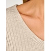 image:imageANRABESS Womens Long Sleeve V Neck Ribbed Sweaters ShirtsLight Almond