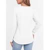 image:imageANRABESS Womens Long Sleeve Waffle Knit Shirts Fall Loose Fit Tunic TopsWhite