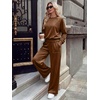 image:imageANRABESS Womens Lounge Sets 2 Piece Velour Sweatsuit Tracksuit Brown M