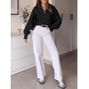 image:imageANRABESS Womens Oversized Quarter Zip Pullover SweatersBlack