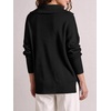 image:imageANRABESS Womens Oversized Quarter Zip Pullover SweatersBlack