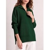 image:imageANRABESS Womens Oversized Quarter Zip Pullover SweatersDark Green