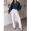 image:imageANRABESS Womens Oversized Quarter Zip Pullover SweatersDeep Blue
