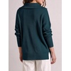 image:imageANRABESS Womens Oversized Quarter Zip Pullover SweatersDeep Blue