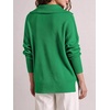 image:imageANRABESS Womens Oversized Quarter Zip Pullover SweatersGreen