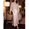 image:imageANRABESS Womens Oversized Quarter Zip Pullover SweatersPink