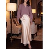 image:imageANRABESS Womens Oversized Quarter Zip Pullover SweatersPurple