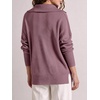 image:imageANRABESS Womens Oversized Quarter Zip Pullover SweatersPurple