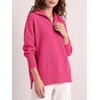 image:imageANRABESS Womens Oversized Quarter Zip Pullover SweatersRose