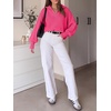 image:imageANRABESS Womens Oversized Quarter Zip Pullover SweatersRose