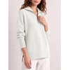 image:imageANRABESS Womens Oversized Quarter Zip Pullover SweatersWhite