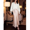 image:imageANRABESS Womens Oversized Quarter Zip Pullover SweatersWhite