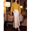 image:imageANRABESS Womens Oversized Quarter Zip Pullover SweatersYellow
