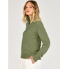 image:imageANRABESS Womens Quarter Zip Fall Lightweight SweatersArmy Green