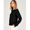 image:imageANRABESS Womens Quarter Zip Fall Lightweight SweatersBlack