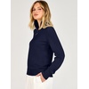 image:imageANRABESS Womens Quarter Zip Fall Lightweight SweatersNavy Blue
