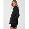 image:imageANRABESS Womens Quarter Zip Pullover Oversized Color Block SweatshirtsBlack