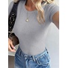 image:imageANRABESS Womens Ribbed Short Sleeve Tops Basic Tee ShirtsGrey