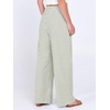 image:imageANRABESS Womens Striped Gingham Wide Leg Palazzo Pants with PocketsArmy Green White Stripe