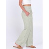 image:imageANRABESS Womens Striped Gingham Wide Leg Palazzo Pants with PocketsArmy Green White Stripe