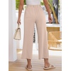 image:imageANRABESS Womens Summer Wide Leg Lightweight Flowy PantsApricot