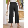 image:imageANRABESS Womens Summer Wide Leg Lightweight Flowy PantsBlack