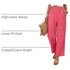 image:imageANRABESS Womens Summer Wide Leg Lightweight Flowy PantsCoral