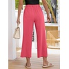 image:imageANRABESS Womens Summer Wide Leg Lightweight Flowy PantsCoral