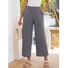 image:imageANRABESS Womens Summer Wide Leg Lightweight Flowy PantsDark Gray