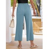 image:imageANRABESS Womens Summer Wide Leg Lightweight Flowy PantsLake