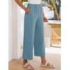 image:imageANRABESS Womens Summer Wide Leg Lightweight Flowy PantsLake