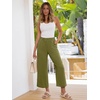 image:imageANRABESS Womens Summer Wide Leg Lightweight Flowy PantsOlive Green