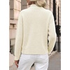 image:imageANRABESS Womens Sweaters Cropped Quarter Zip Pullover Fall OutfitsBeige