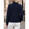 image:imageANRABESS Womens Sweaters Cropped Quarter Zip Pullover Fall OutfitsNavy