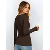 image:imageANRABESS Womens Tops Long Sleeve Shirt Built in BraCoffee