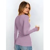 image:imageANRABESS Womens Tops Long Sleeve Shirt Built in BraPurple