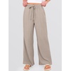 image:imageANRABESS Womens Wide Leg Casual Flowy Elastic Waist Beach Palazzo PantsBeige