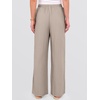 image:imageANRABESS Womens Wide Leg Casual Flowy Elastic Waist Beach Palazzo PantsBeige