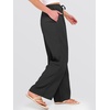 image:imageANRABESS Womens Wide Leg Casual Flowy Elastic Waist Beach Palazzo PantsBlack