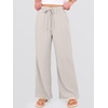 image:imageANRABESS Womens Wide Leg Casual Flowy Elastic Waist Beach Palazzo PantsDusty Apricot