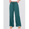 image:imageANRABESS Womens Wide Leg Casual Flowy Elastic Waist Beach Palazzo PantsLake Blue