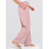 image:imageANRABESS Womens Wide Leg Casual Flowy Elastic Waist Beach Palazzo PantsPink