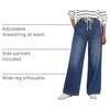 image:imageANRABESS Womens Wide Leg Jeans Drawstring Denim Pants with PocketsNavy Blue